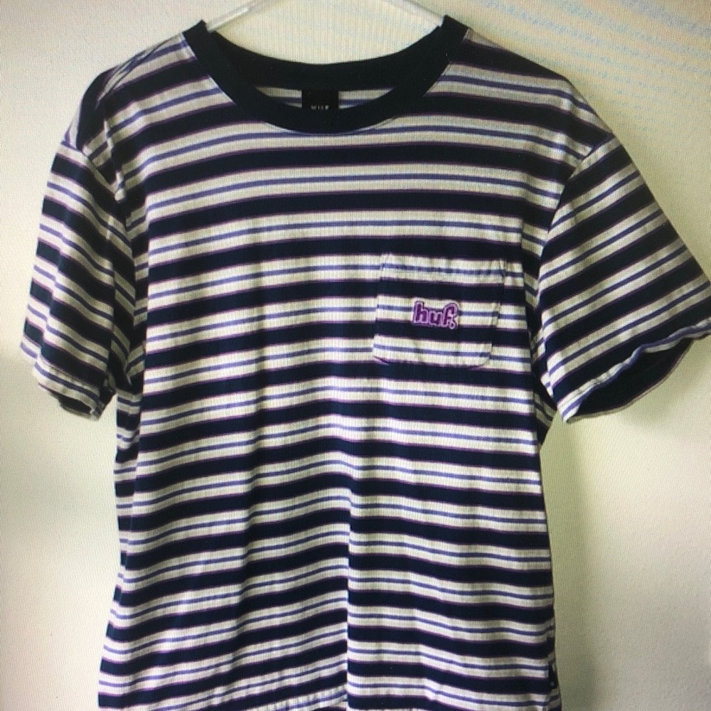 Striped Black and White Men's Tee